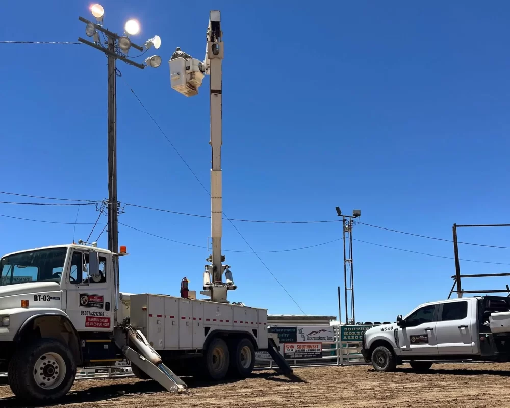Parking Lot Light Installation by WSI Southwest